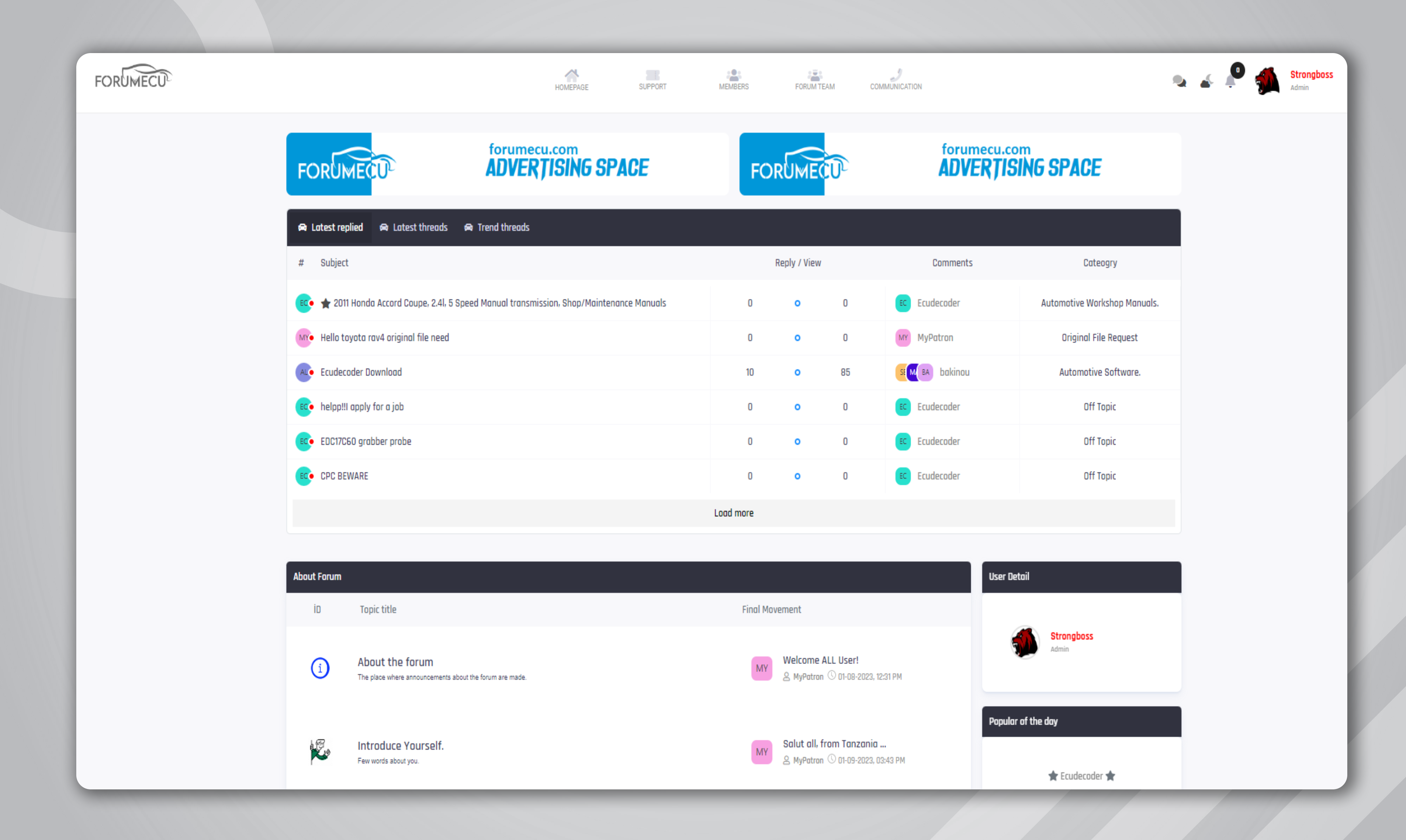 ForumECU - Forum Sitesi EN